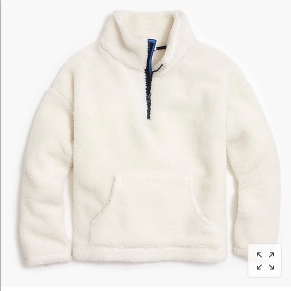 J. Crew Sherpa Quarter Zip Pullover - Picture 4 of 4